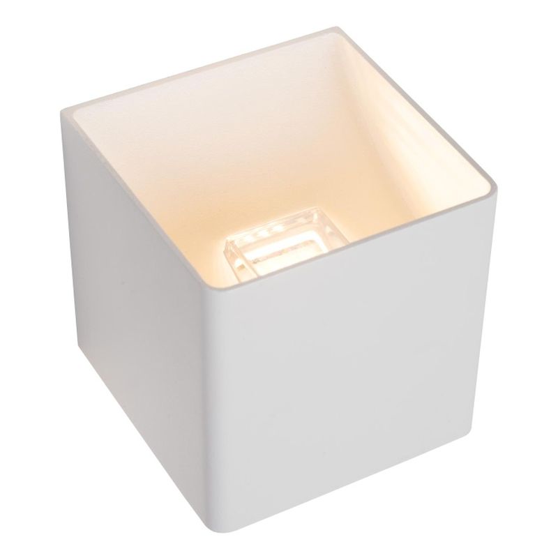 Lucide VERTIGO - Nástenné svietidlo Vonkajšie - LED Dim. - 1x6W 2700K - IP54 - S magnetickou nástennou doskou - Biela